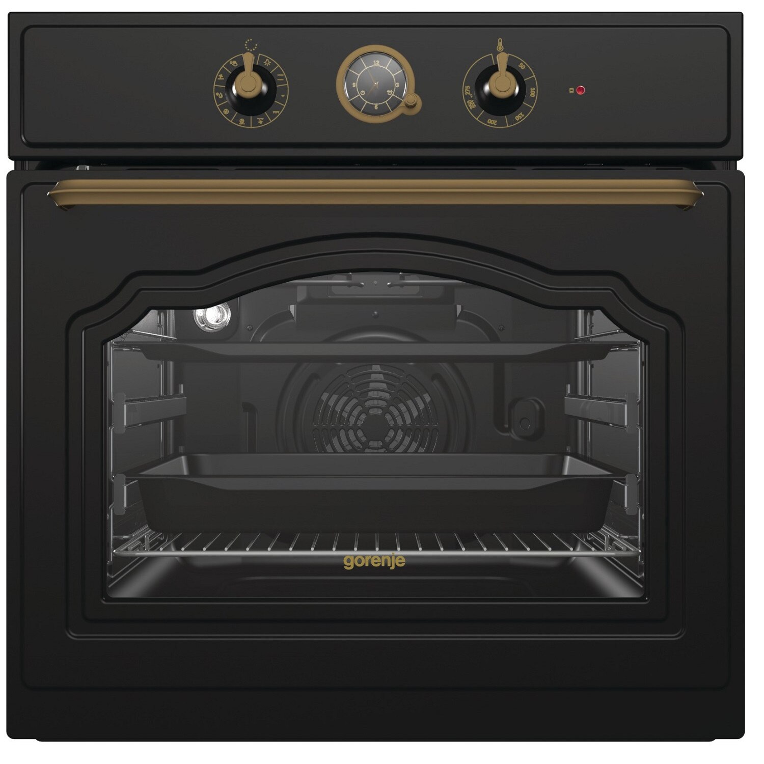 cuptor rustic gorenje negru bo 73 clb