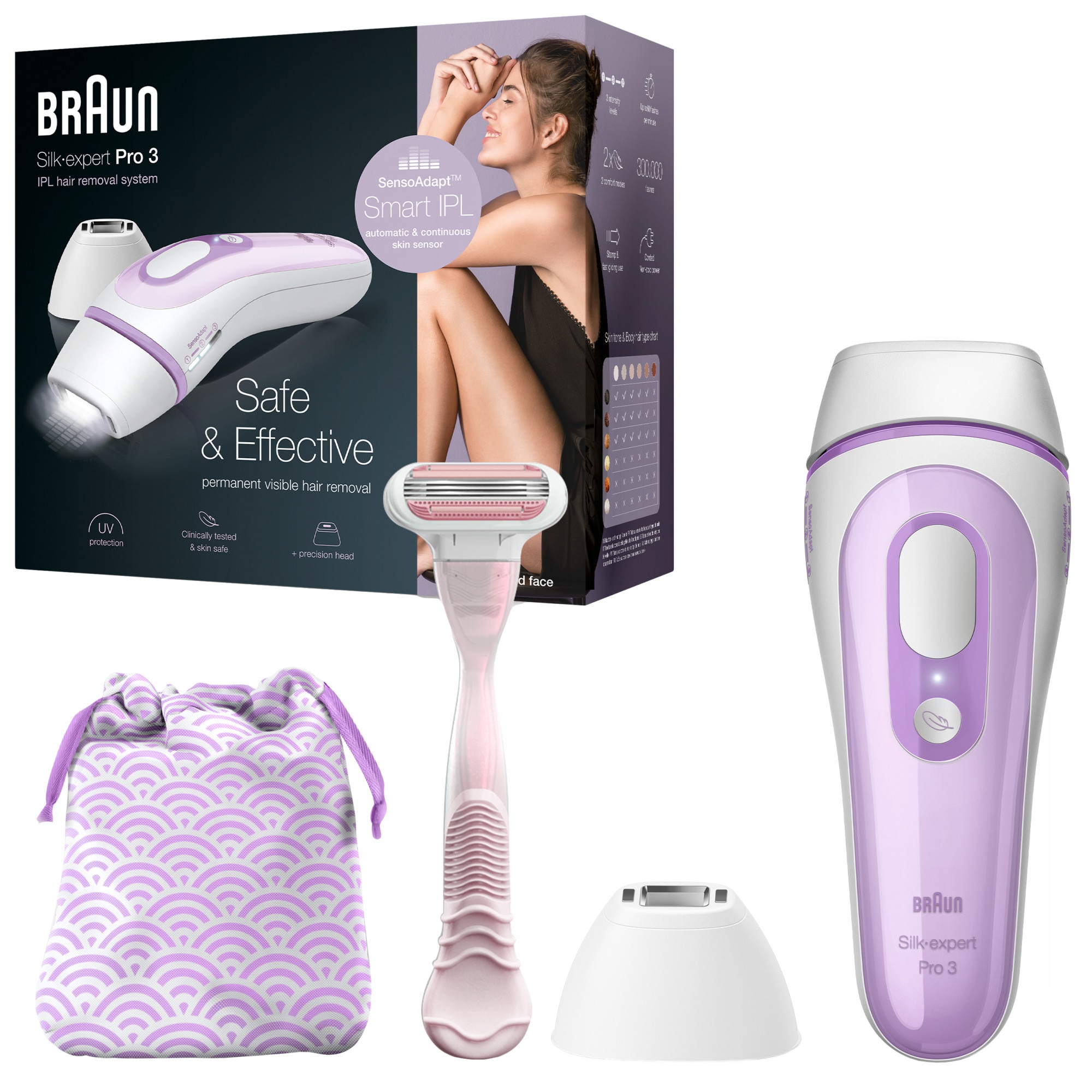 epilator fata corp braun