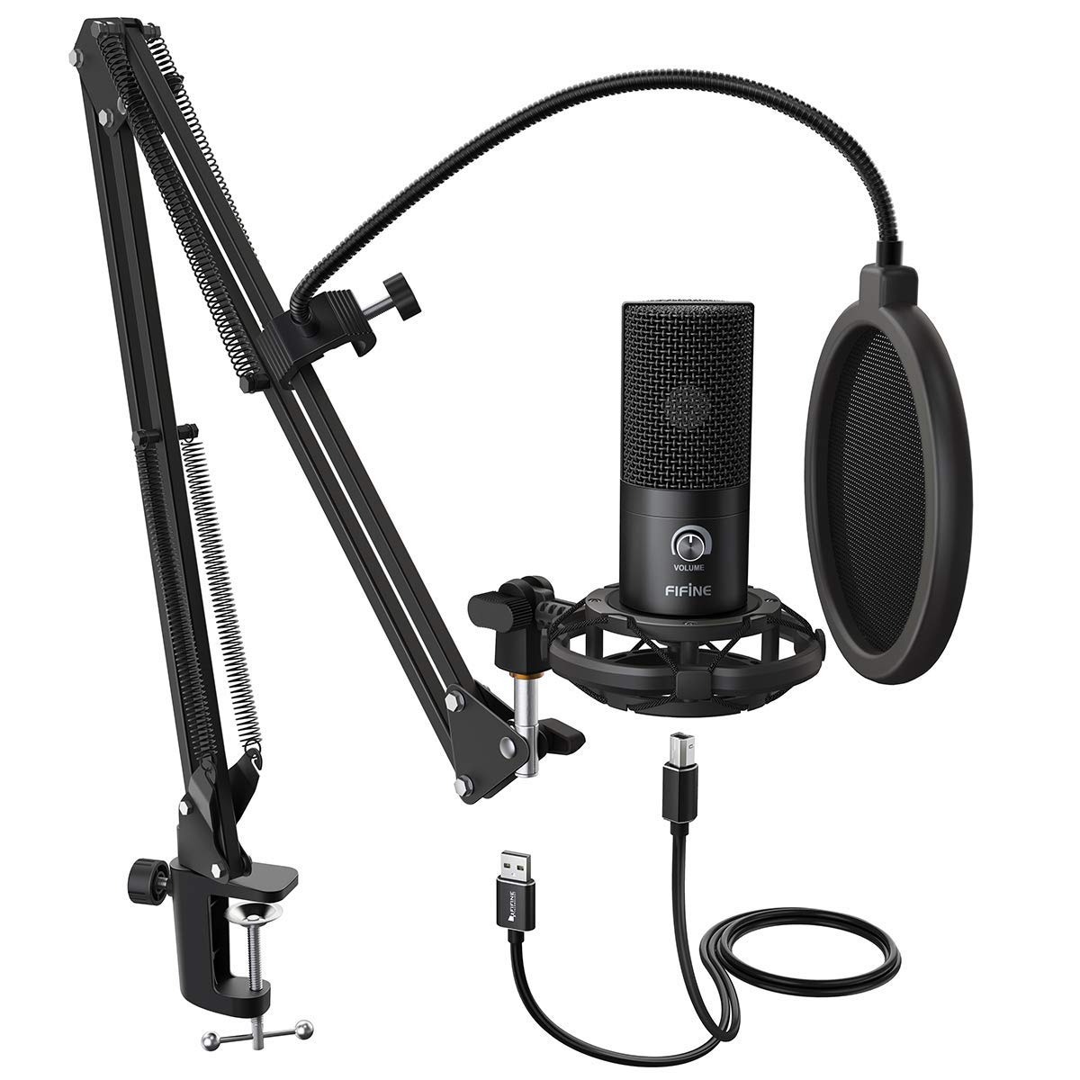 microfon cu pop filter