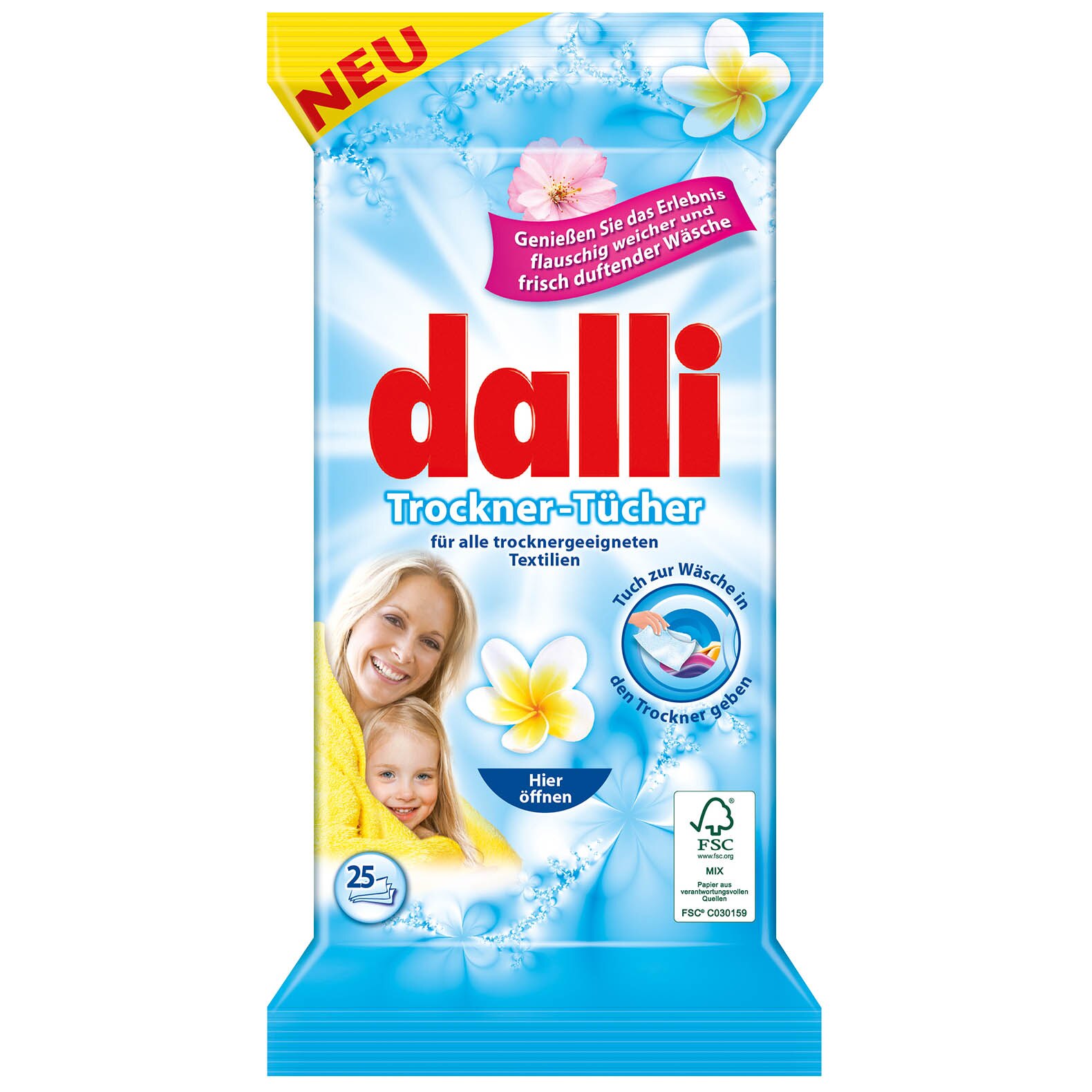 servetele parfumate pentru uscator