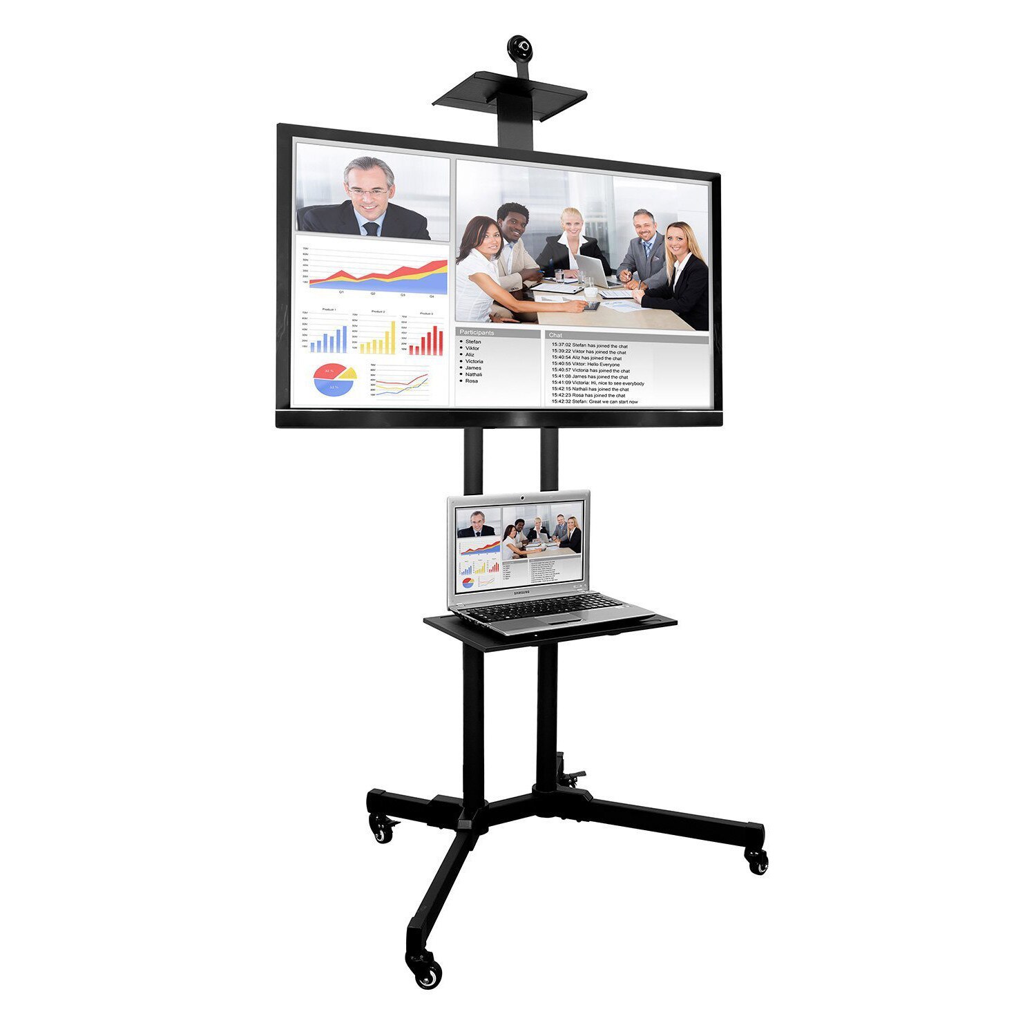 Suport tv mobil deplasabil tip stand altex