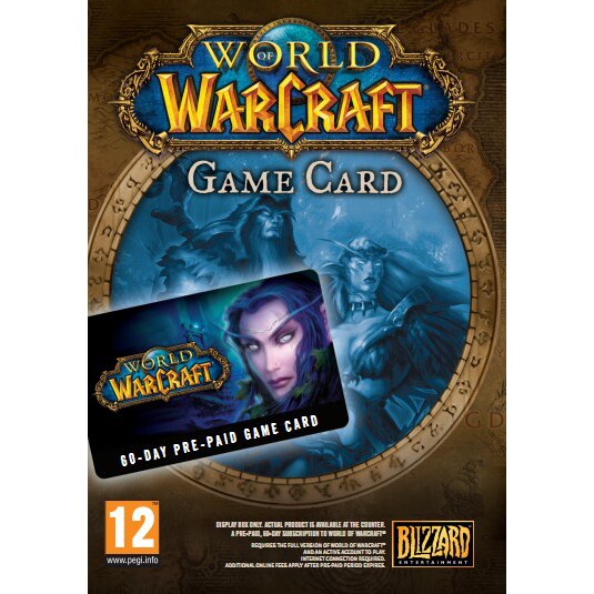 world of warcraft game card