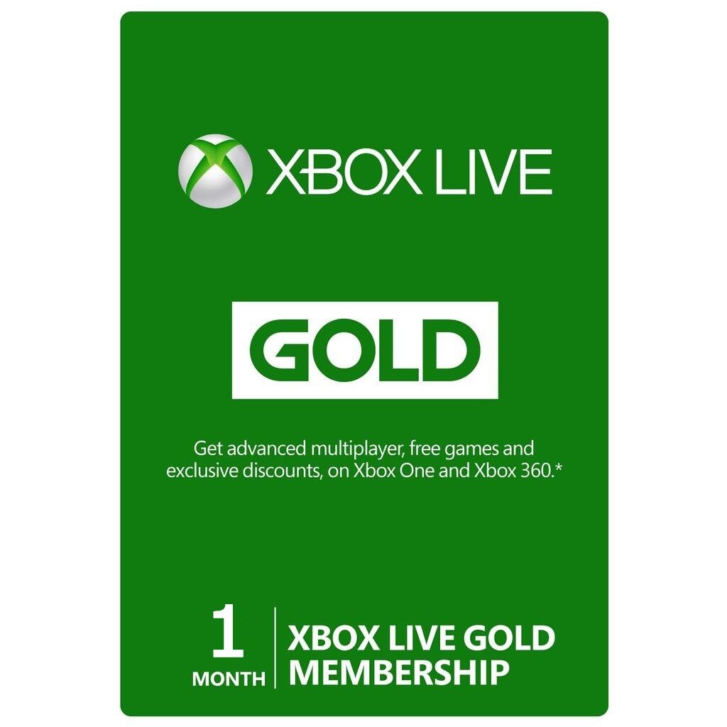 xbox live  1 luna