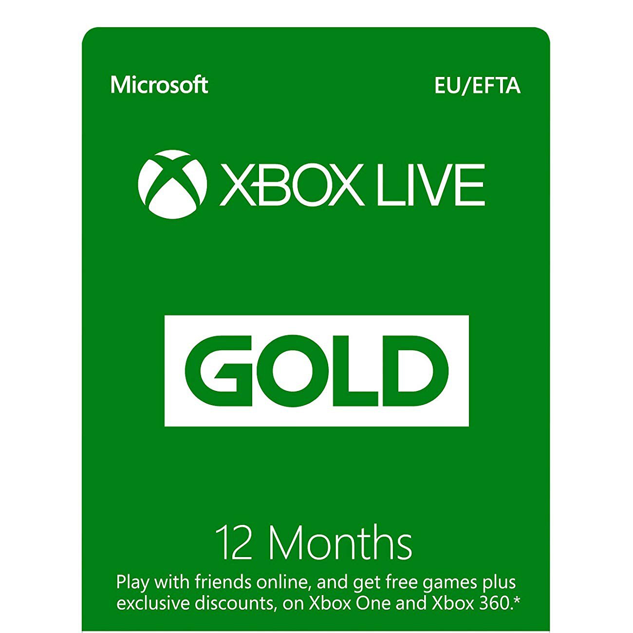 xbox live gold 12 months
