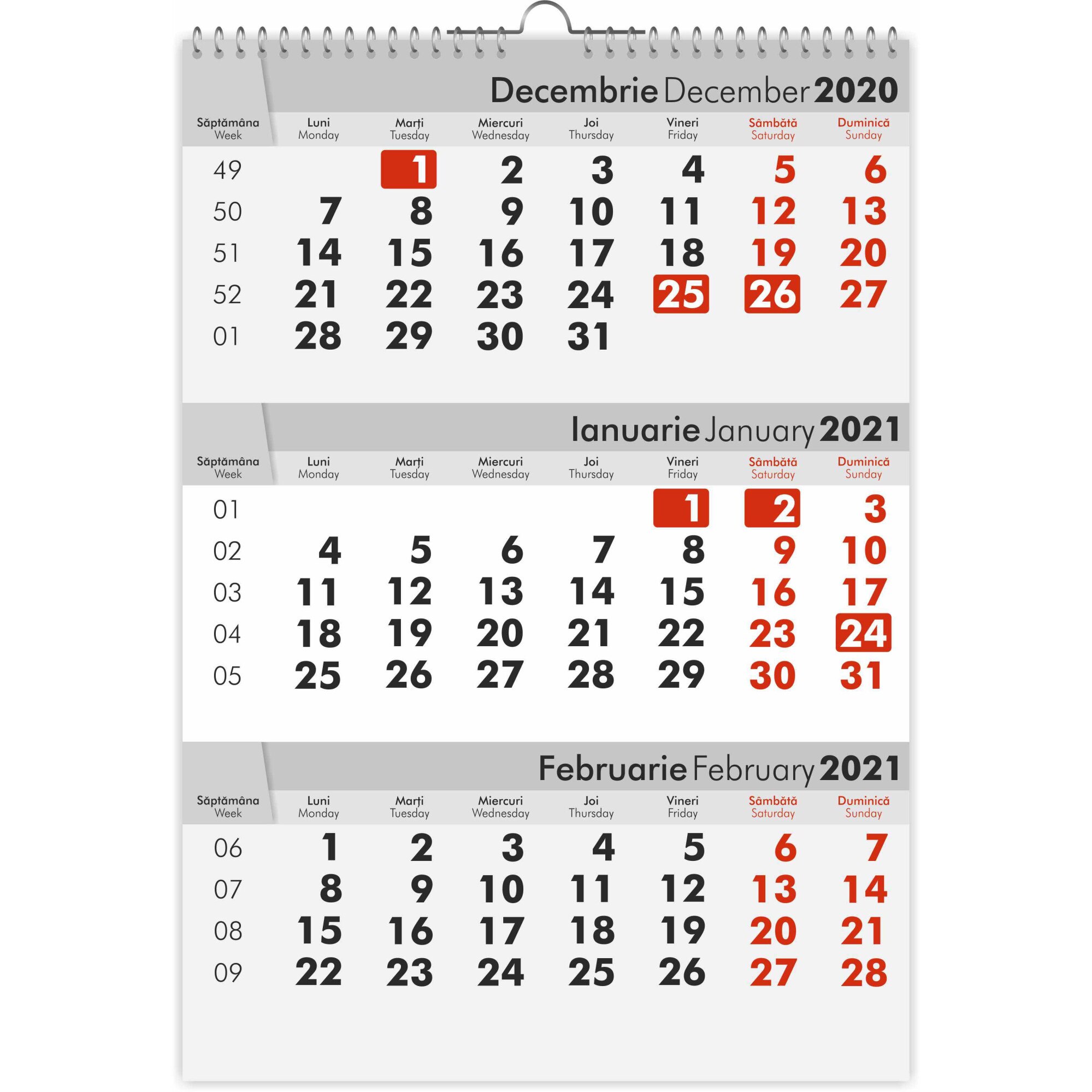 Calendar de perete 2019 auchan – Cumparaturi online