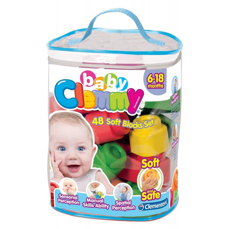 plasa cu 60 de cuburi moi clemmy