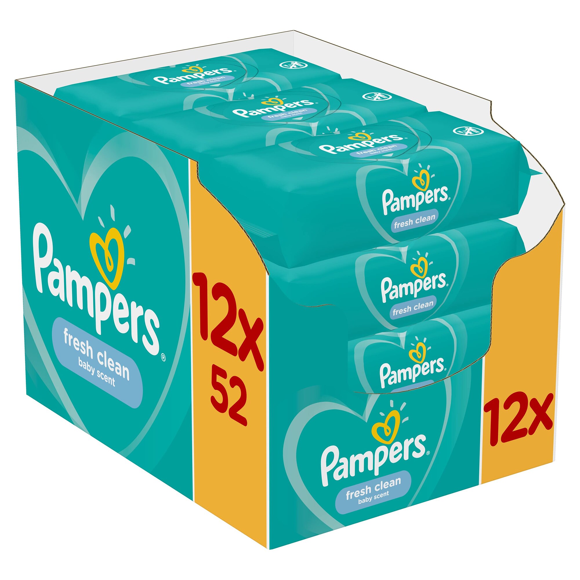 Servetele umede pampers fresh clean auchan