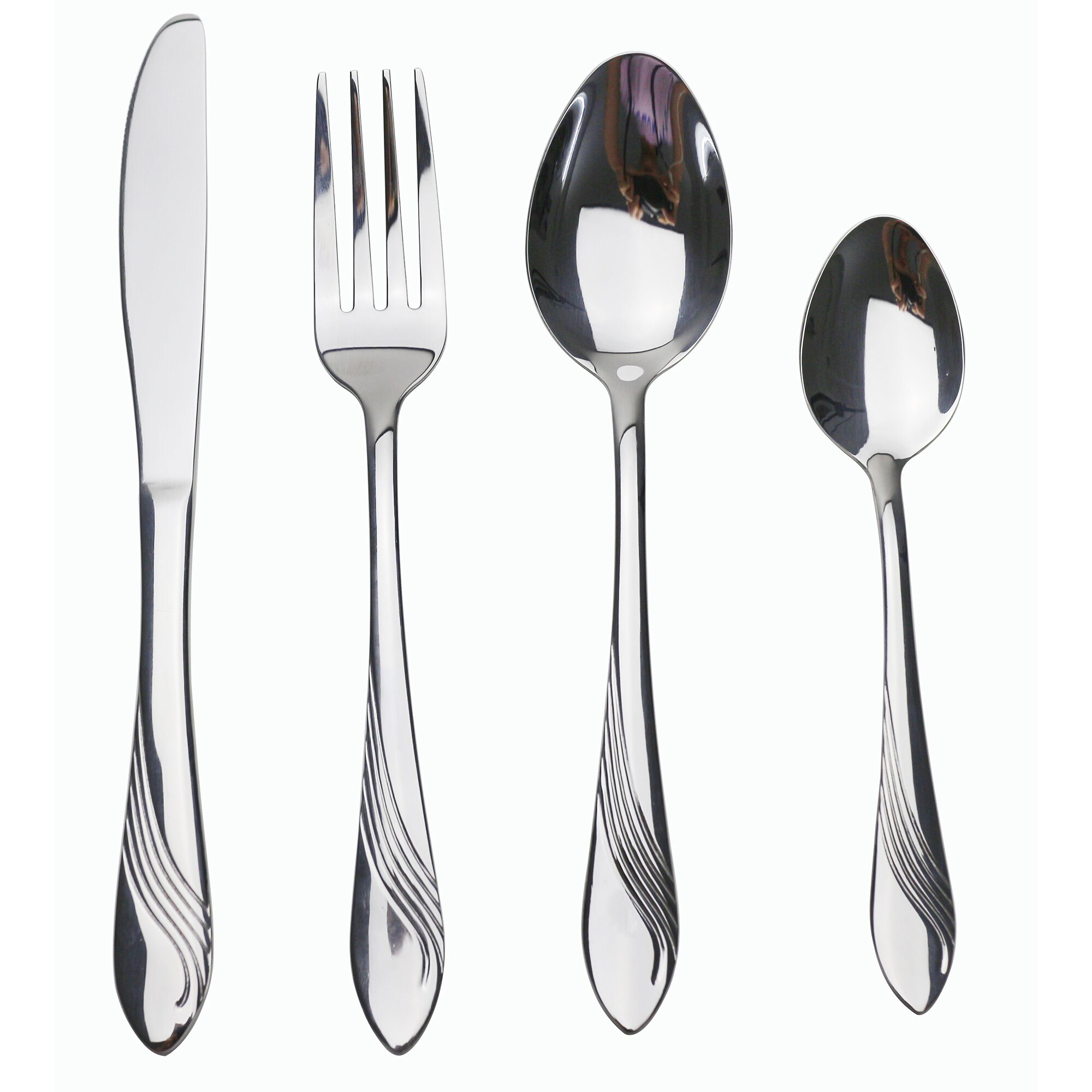 Set dinning 4 piese capuccino auchan