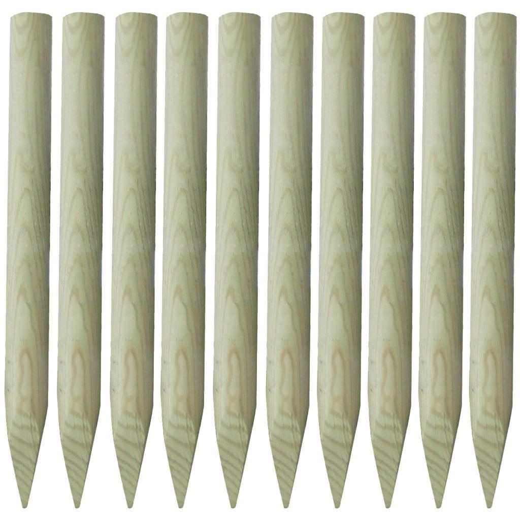 stalpi lemn pentru gard brico depot