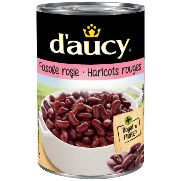 Boabe fasole rosie cutie carrefour etichete nutritional