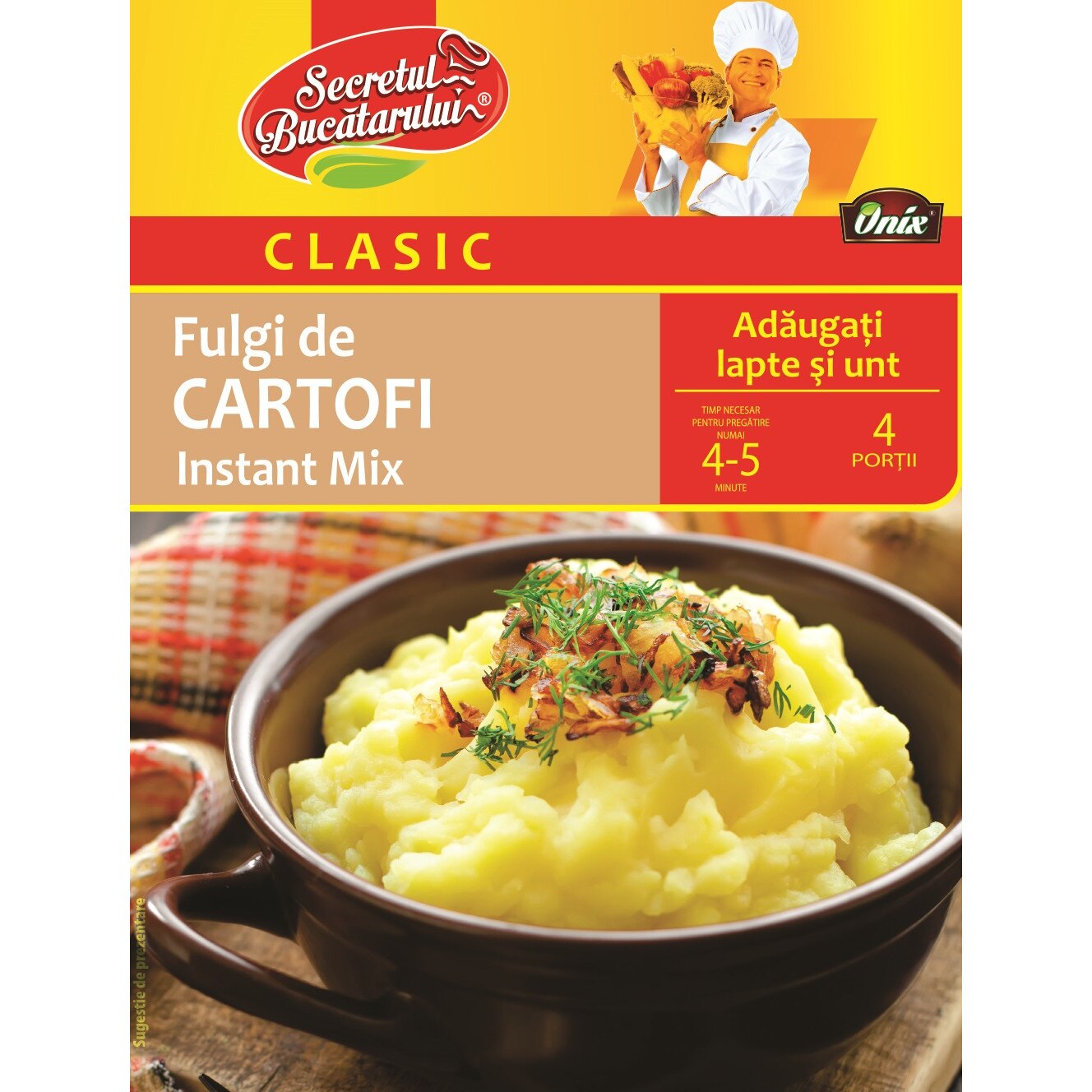 fulgi de cartofi instant