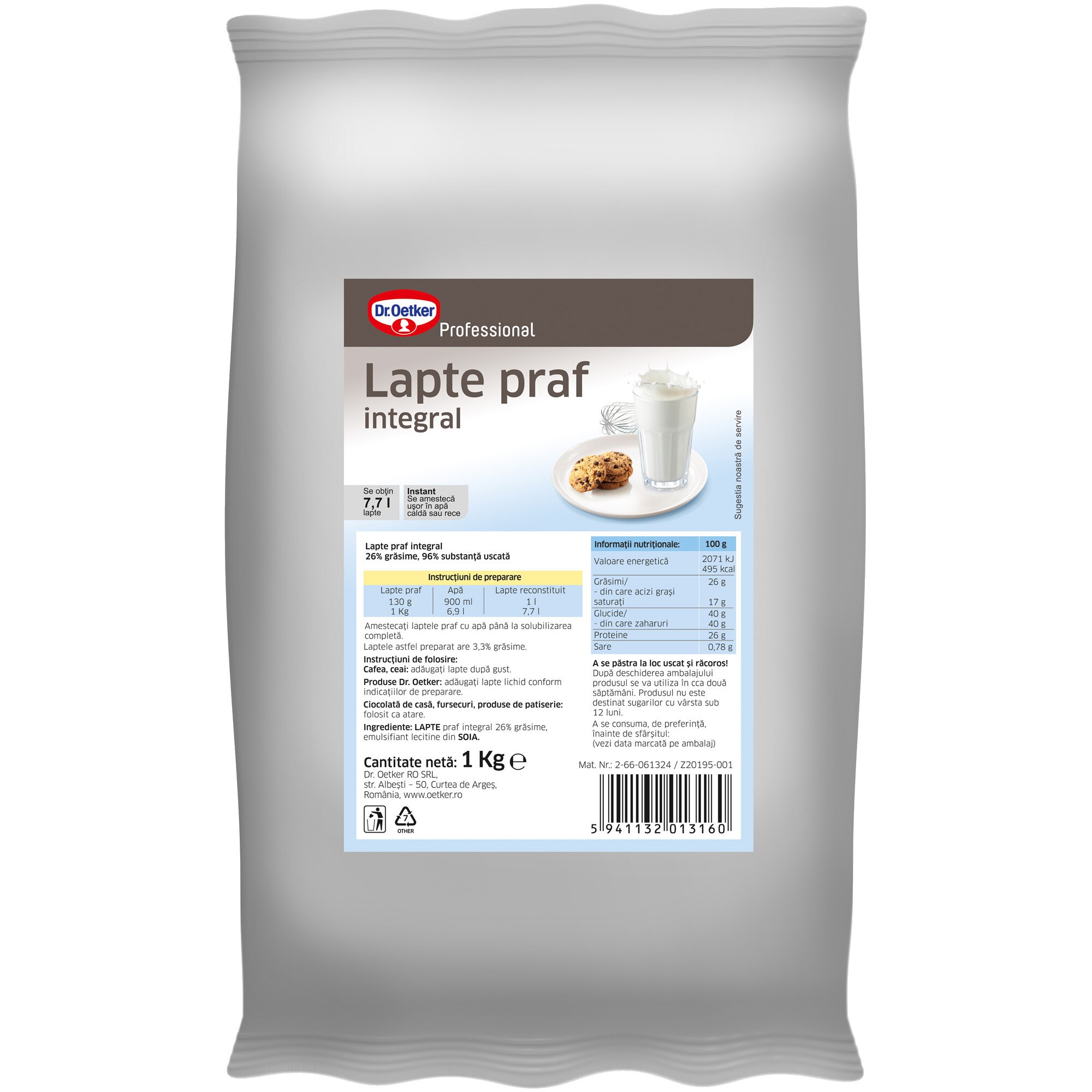 lapte praf 1kg pentru expresor