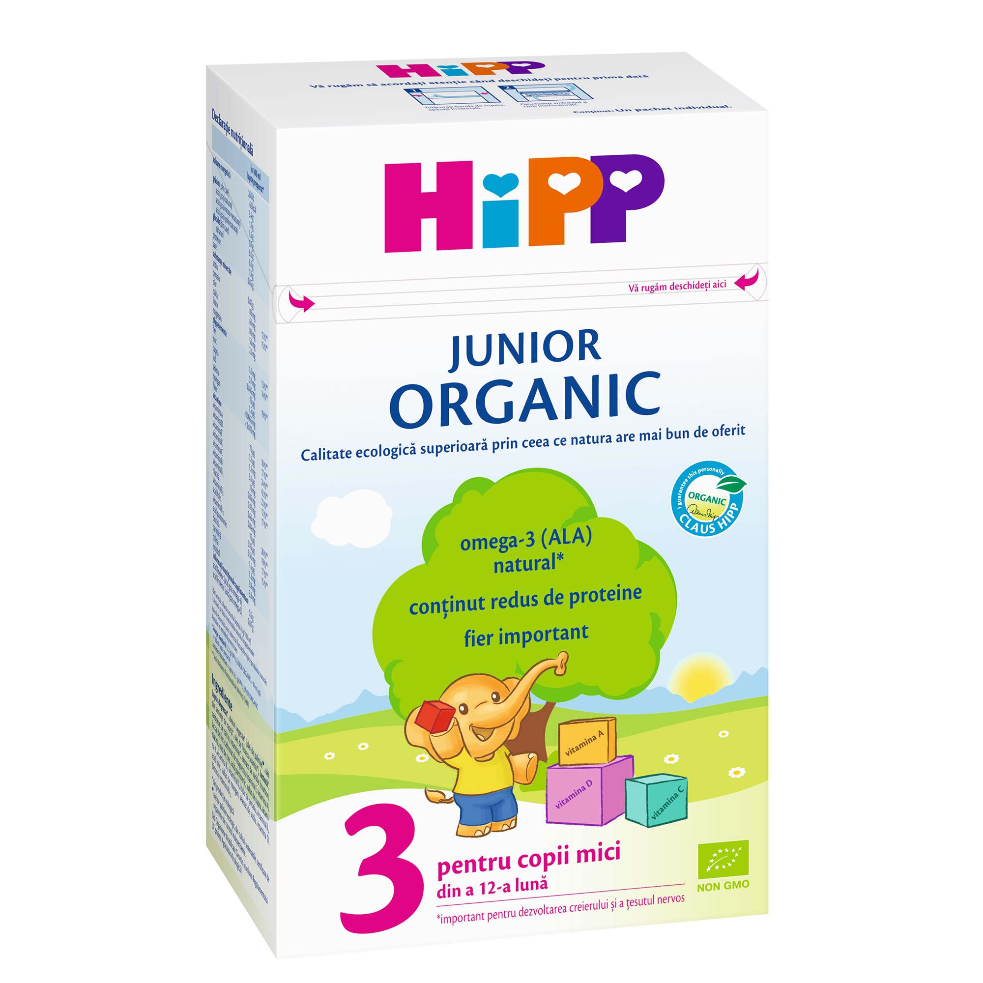 lapte praf hipp organic