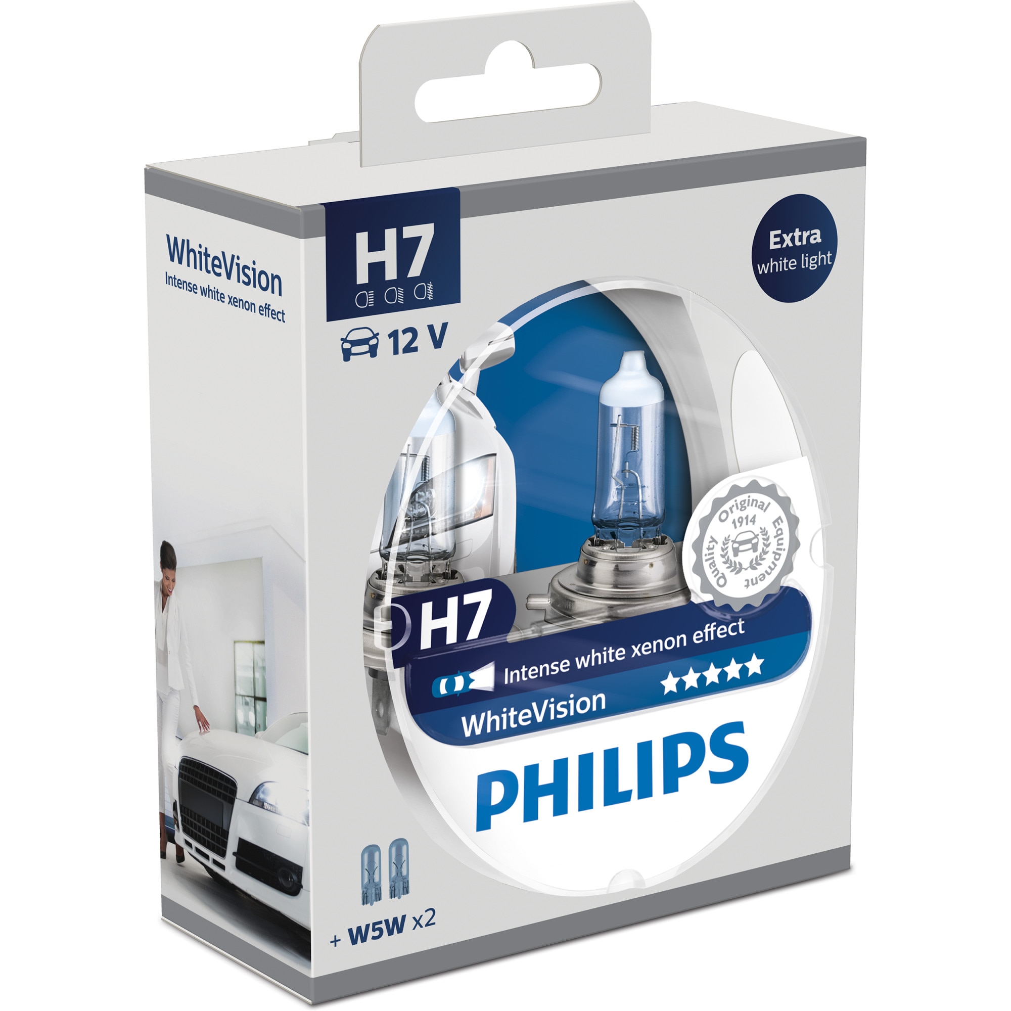 Philips white vision h7 carrefour