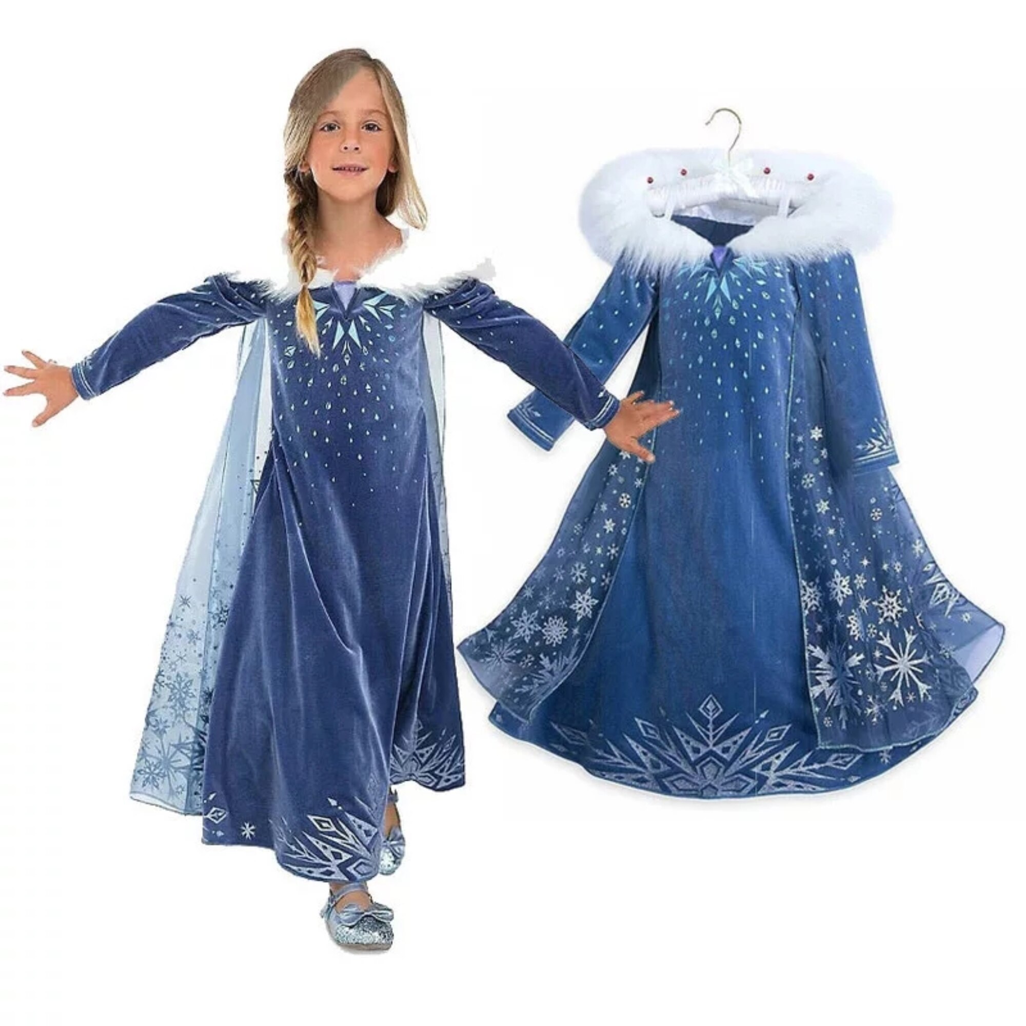 rochie alba fulg de nea