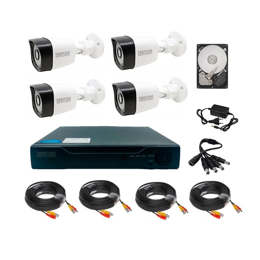 Sistem supraveghere 4 camere carrefour
