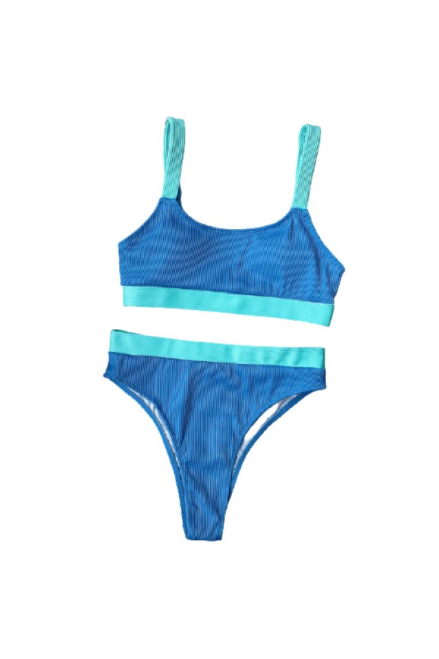 blue workout costume bustier decathlon