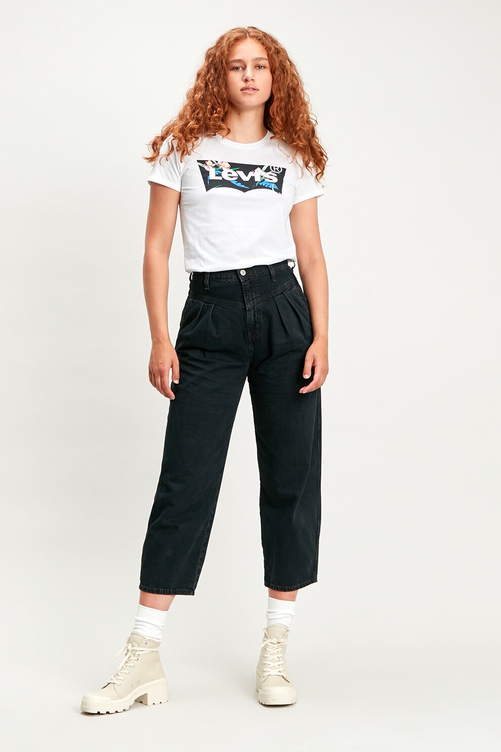 Tricou alb cu dungi negre decathlon