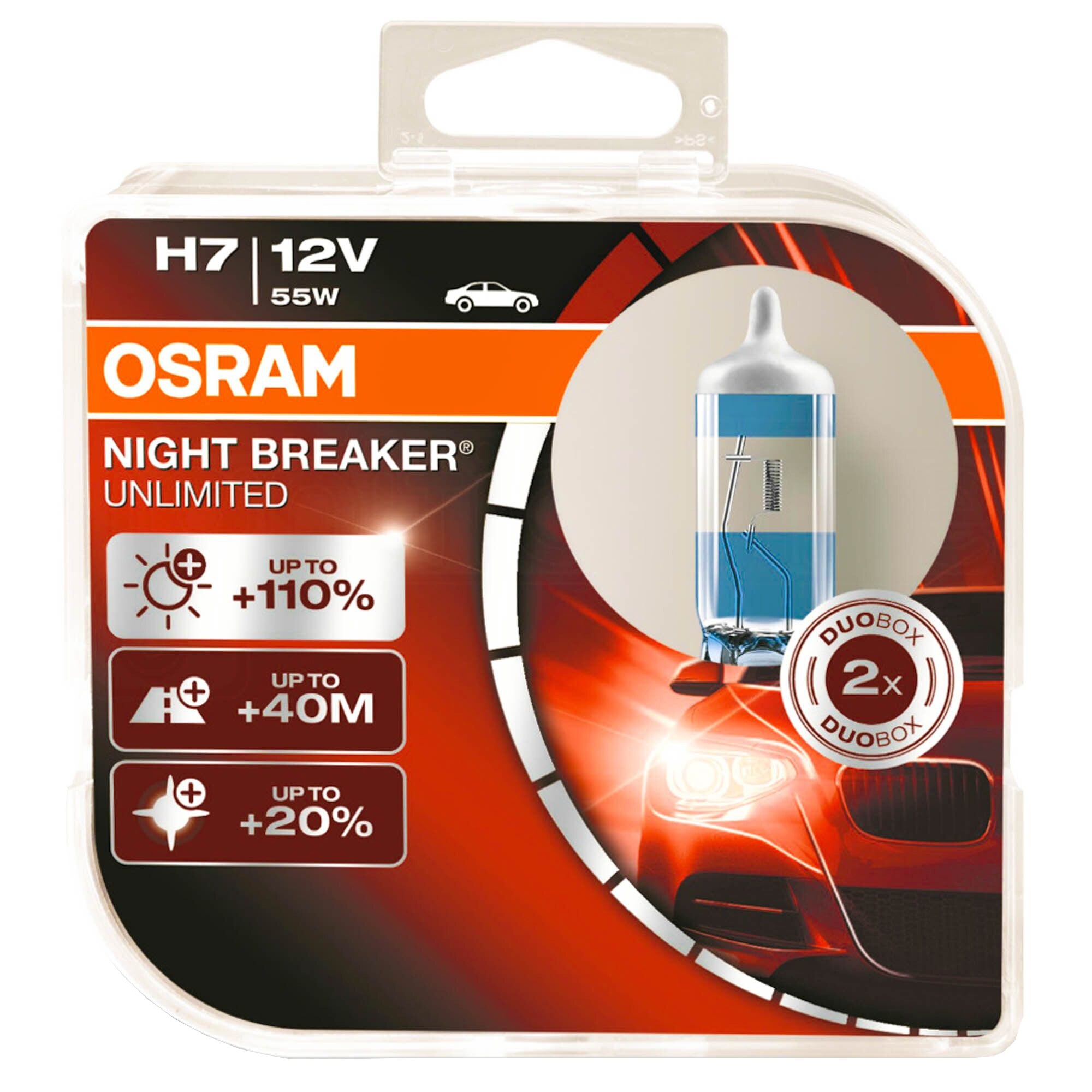 Becuri h7 osram night breaker unlimited 110 dedeman