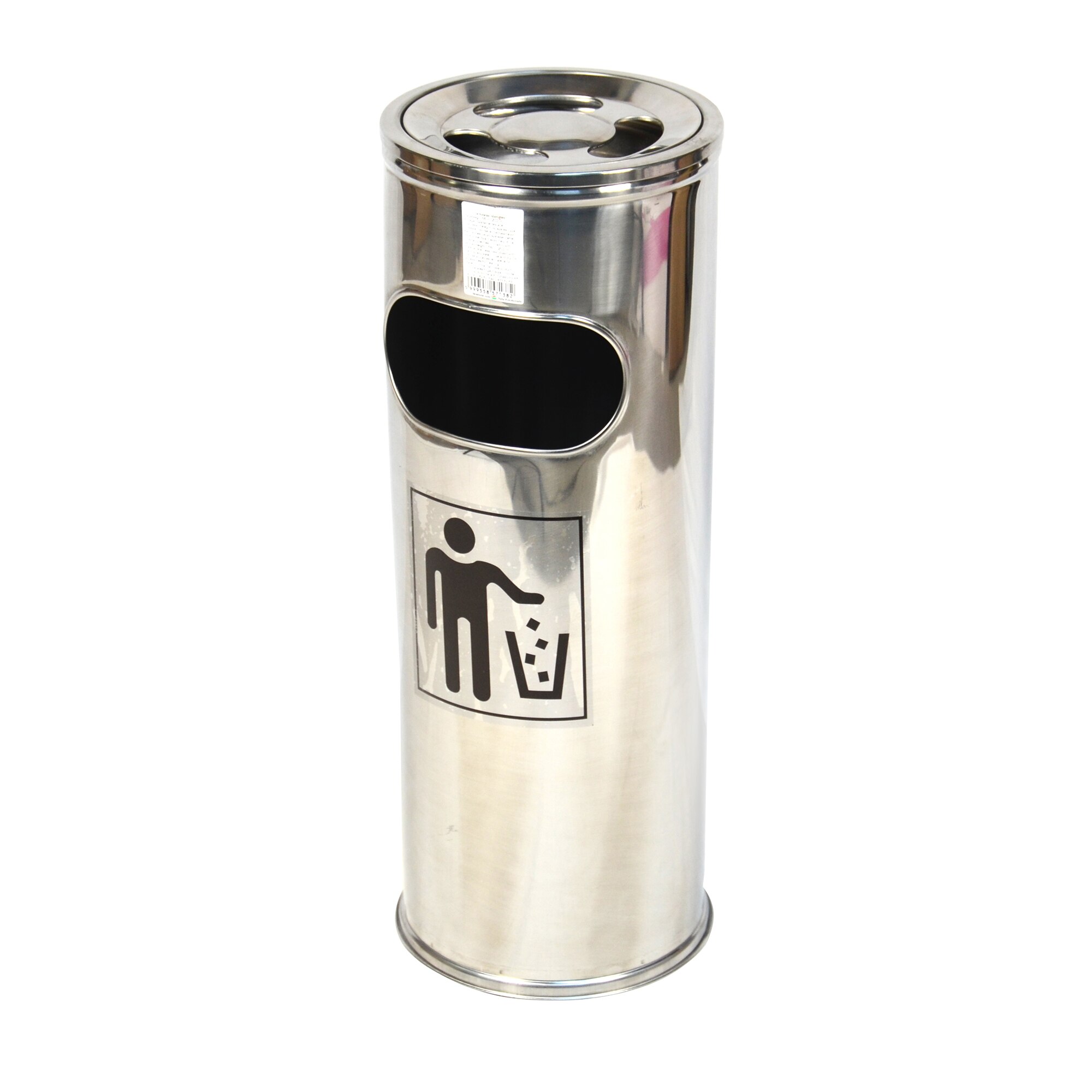 cos de gunoi tip scrumiera de inox dedeman