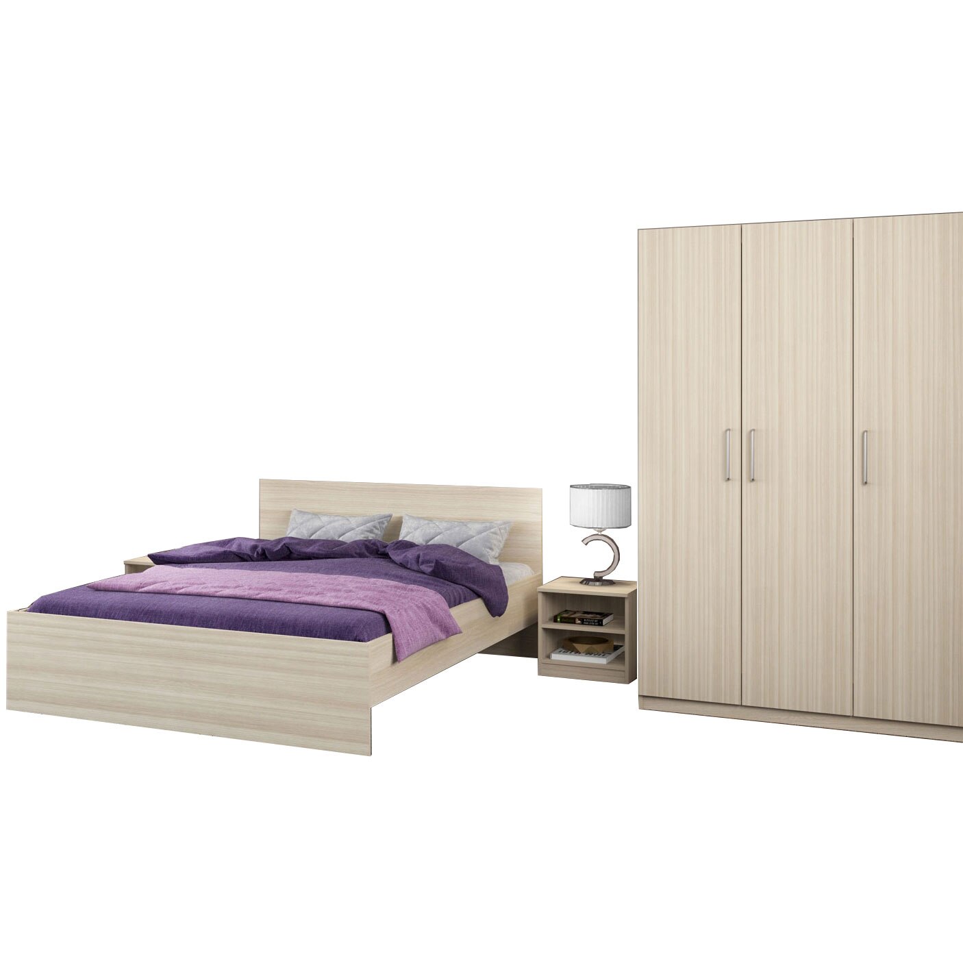 dedeman dormitor bery stejar pat 140x190