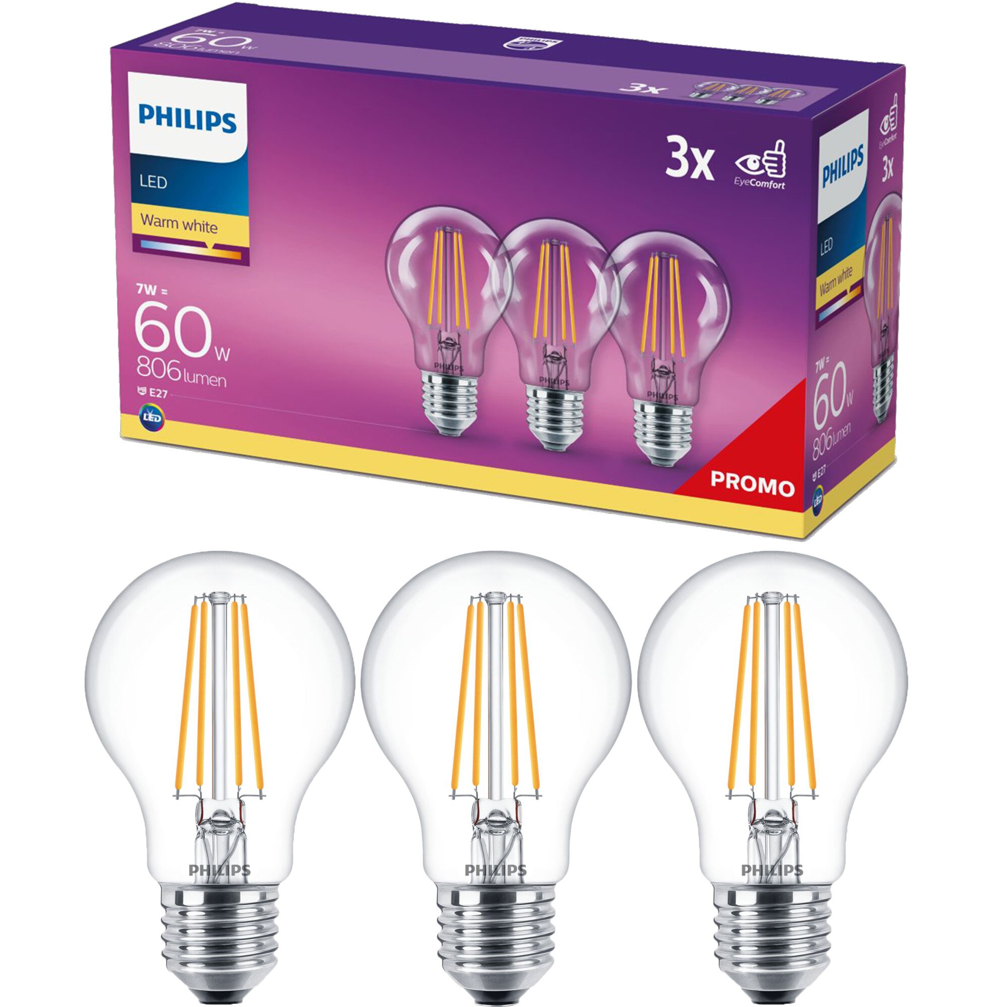 Philips p45 7w 60w dedeman