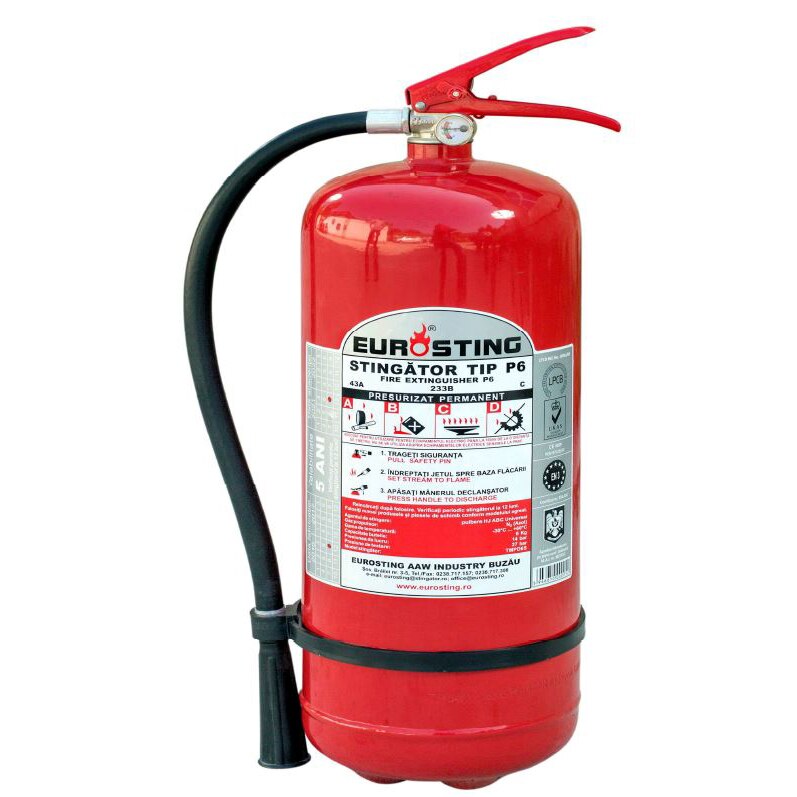 Stingator p6 cu pulbere si co2 