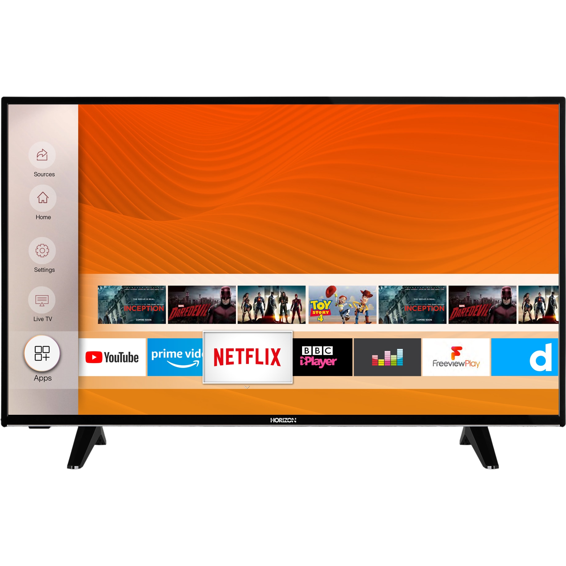 Horizon tv full hd 109 cm