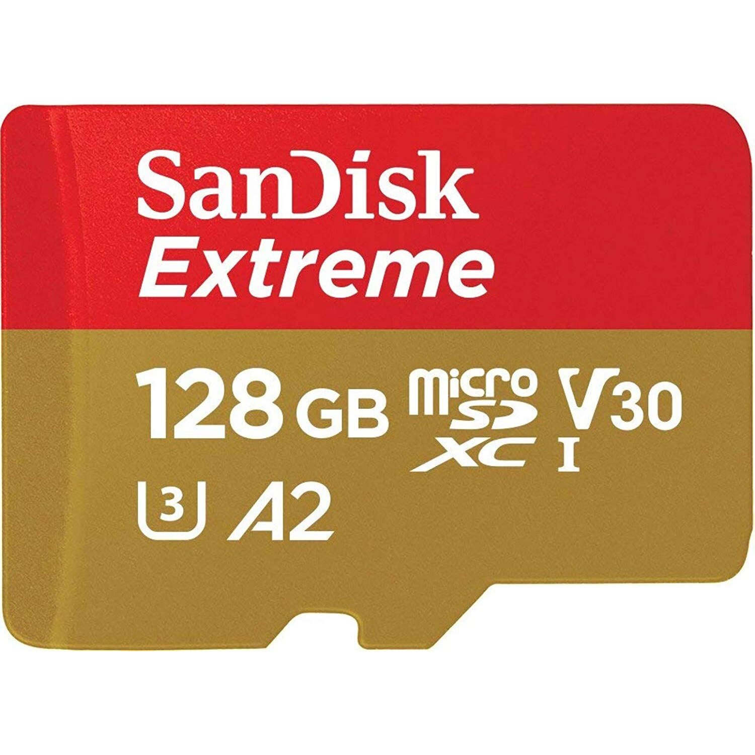 Sandisk extreme microsdxc uhs 3 v30 a2 128gb