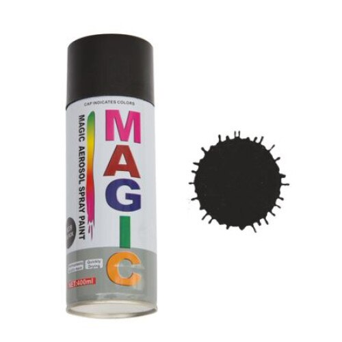 Spray vopsea neagra lucioasa