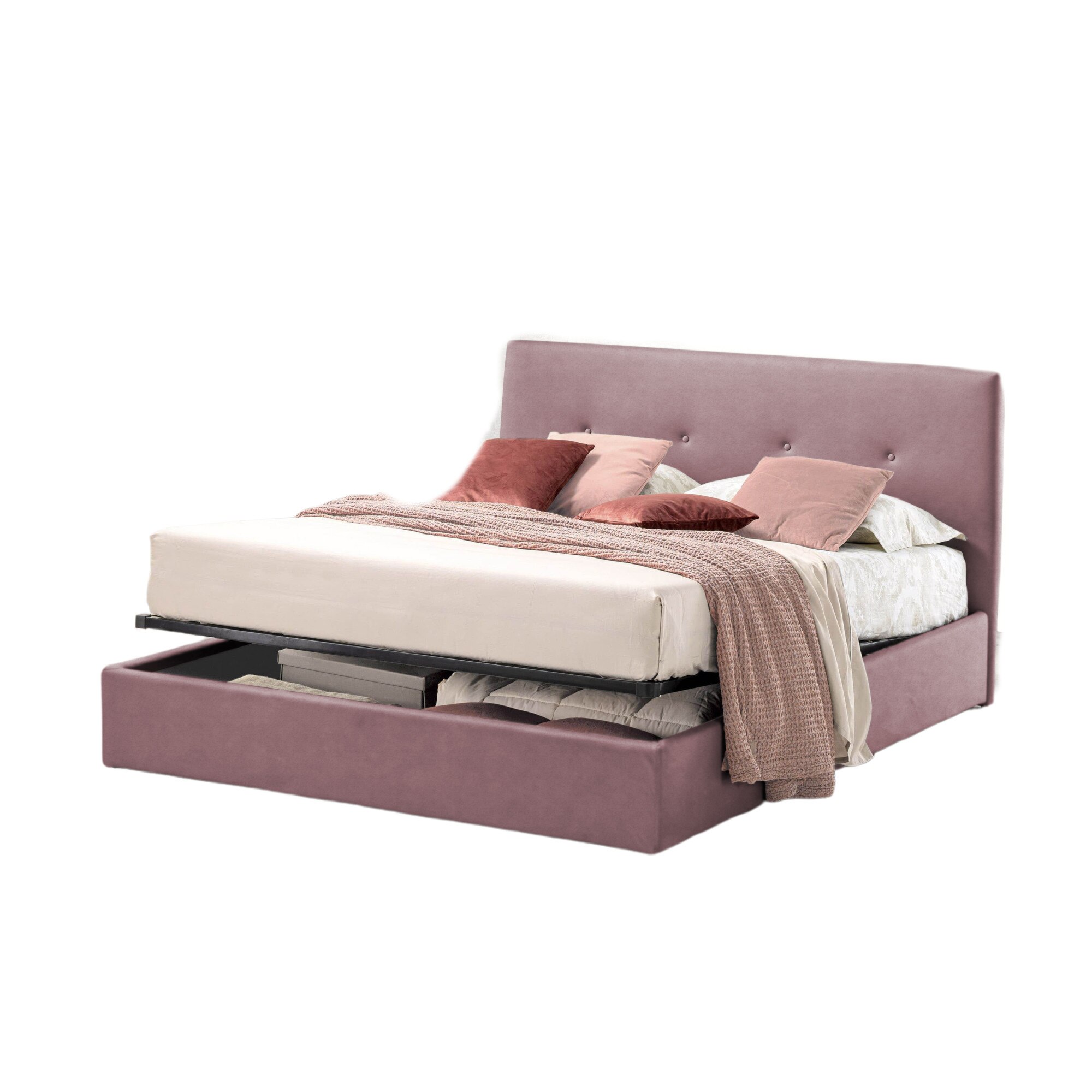 Malm pat  140x200 cu dispozitiv de depozitare