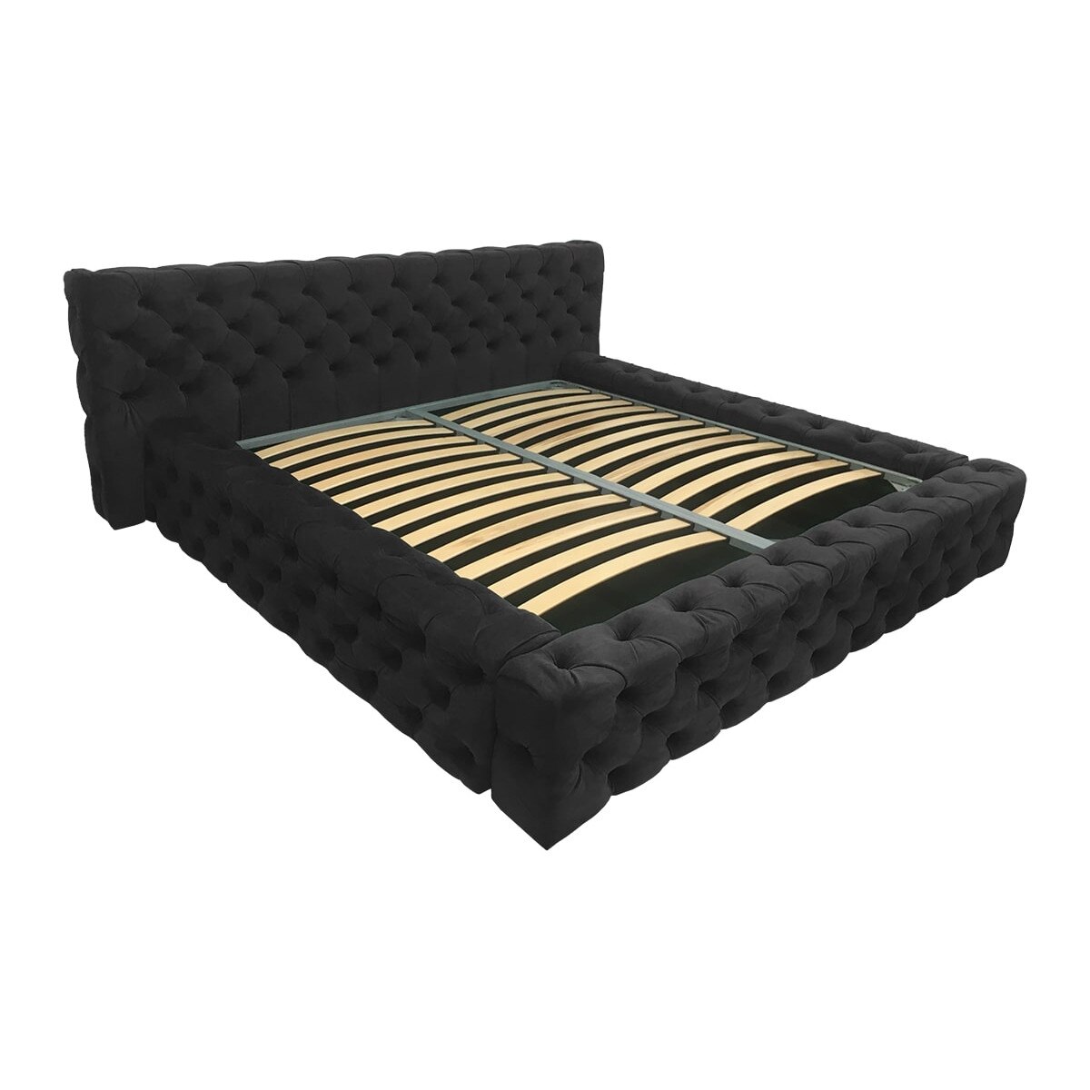 Pat malm  160 200 cu 4 cutii de depozitare