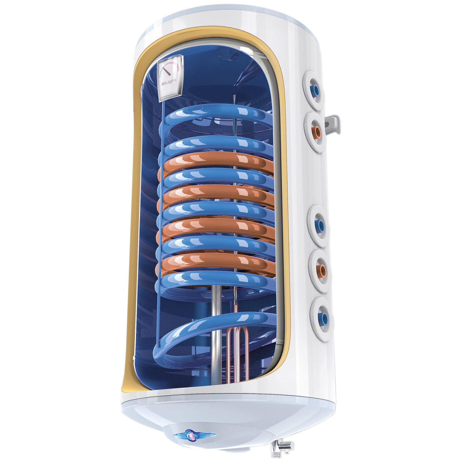 Boiler termoelectric cu 2 serpentine si rezistenta electrica leroy merlin