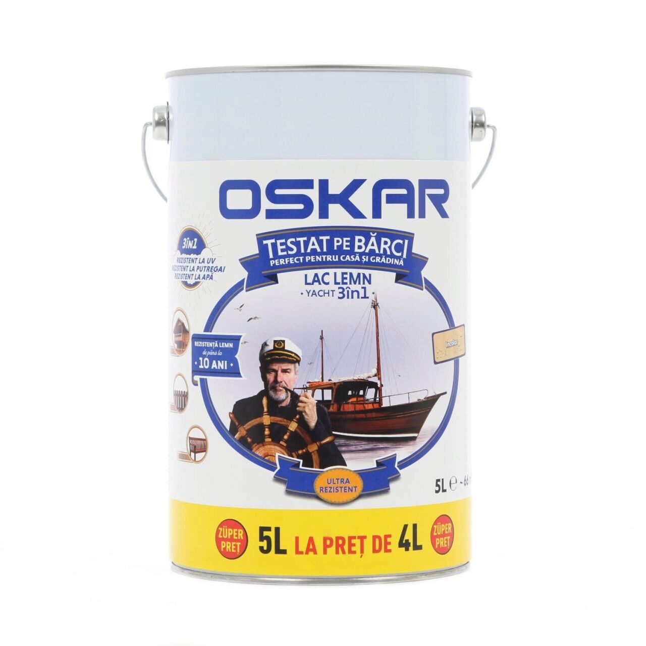 Oskar 3 in 1 lemn incolor leroy merlin