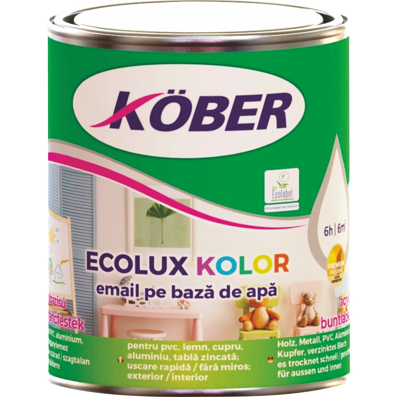 Vopsea kober maro roscat pe baza de apa leroy merlin