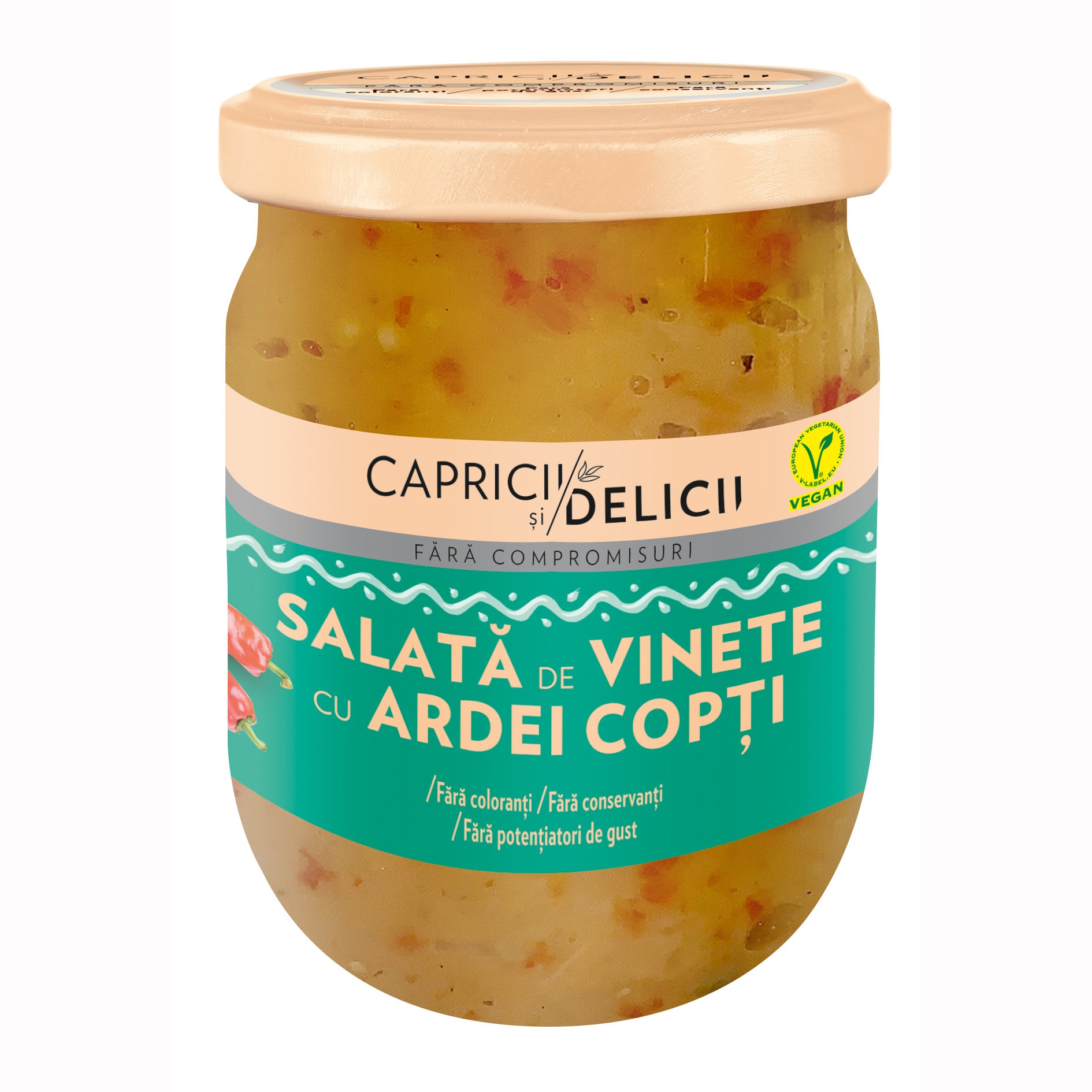 Conserva salata de vinete cu ardei