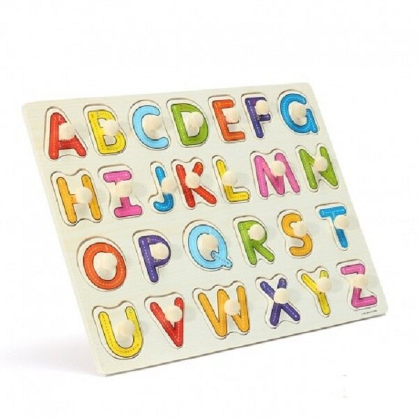 Puzzle lemn literele alfabetului – Cumparaturi online