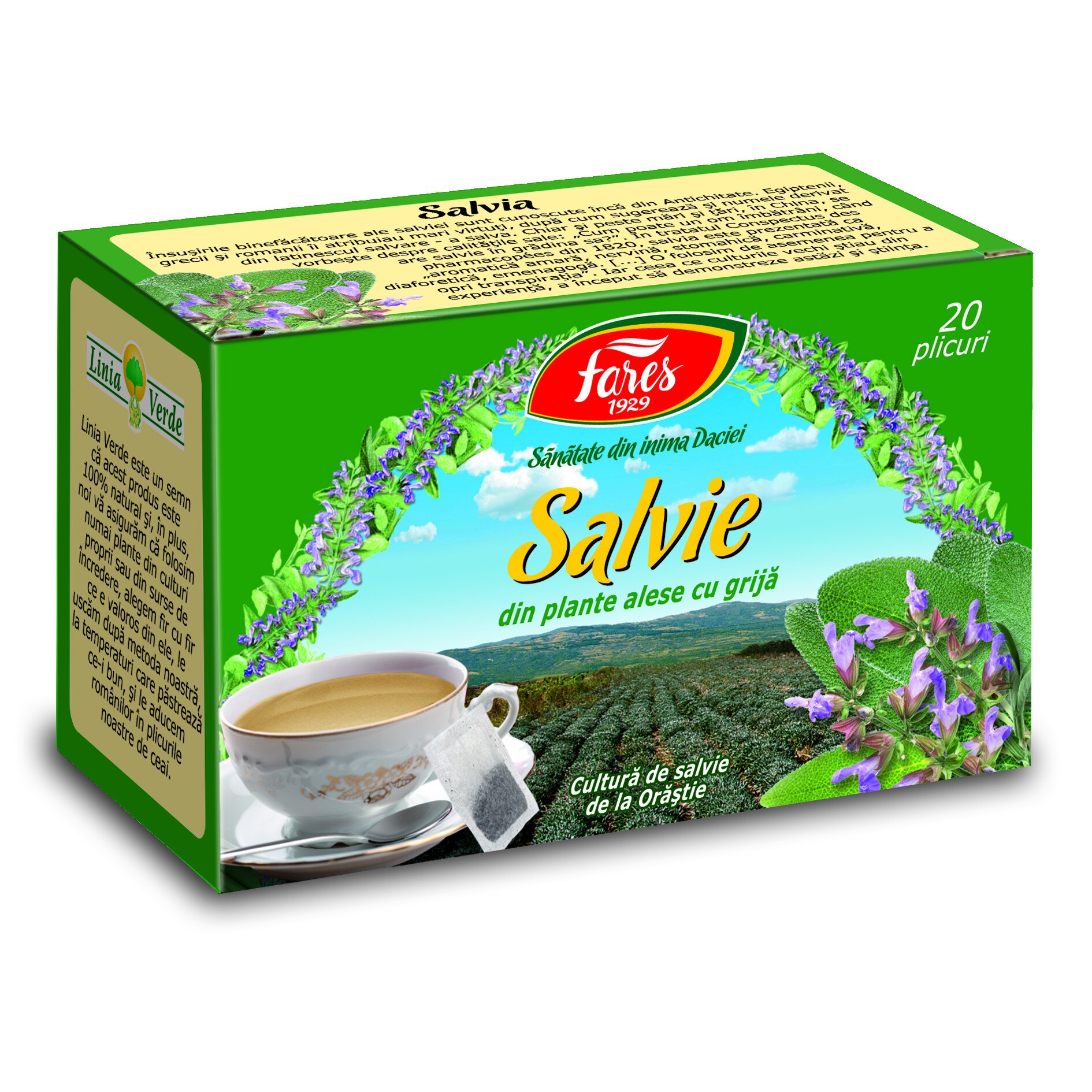 Raftul de ceai de salvie