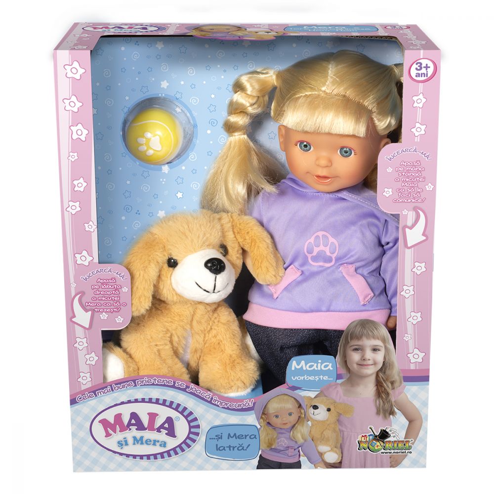 papusa interactiva 30 cm lisa noriel