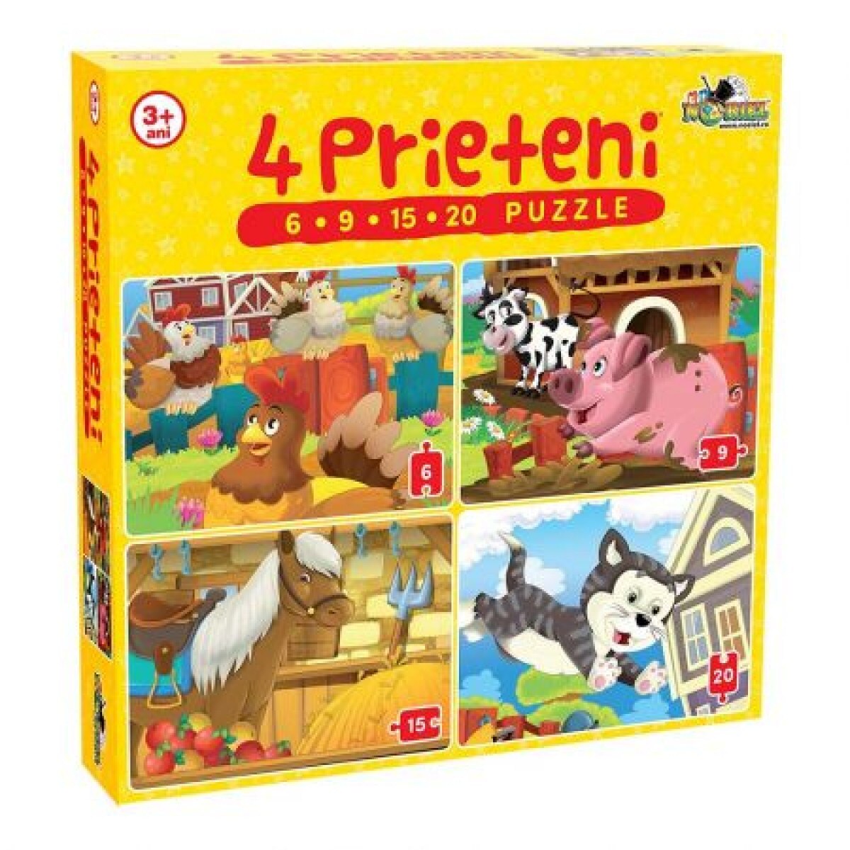 Puzzle noriel 4 in 1 prieteni