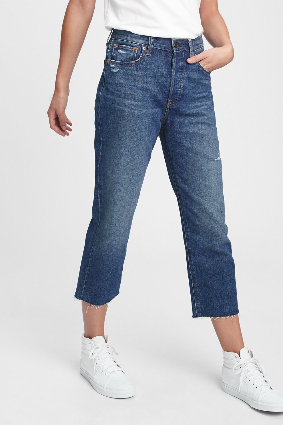 Blugi zara boyfriend cu broderie