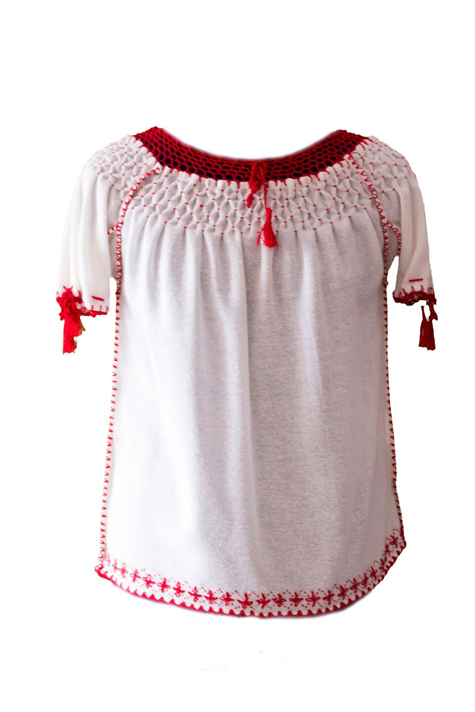 camasa zara basic alb cu rosu marime s