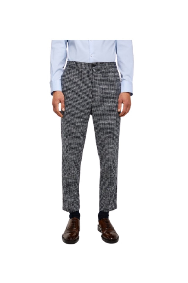 Pantaloni in carouri barbati zara