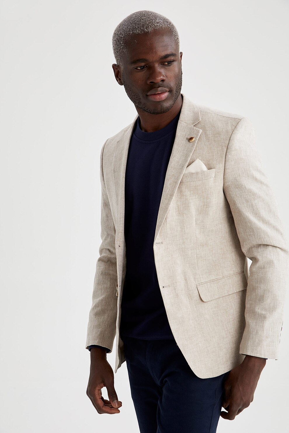 sacou zara army style white