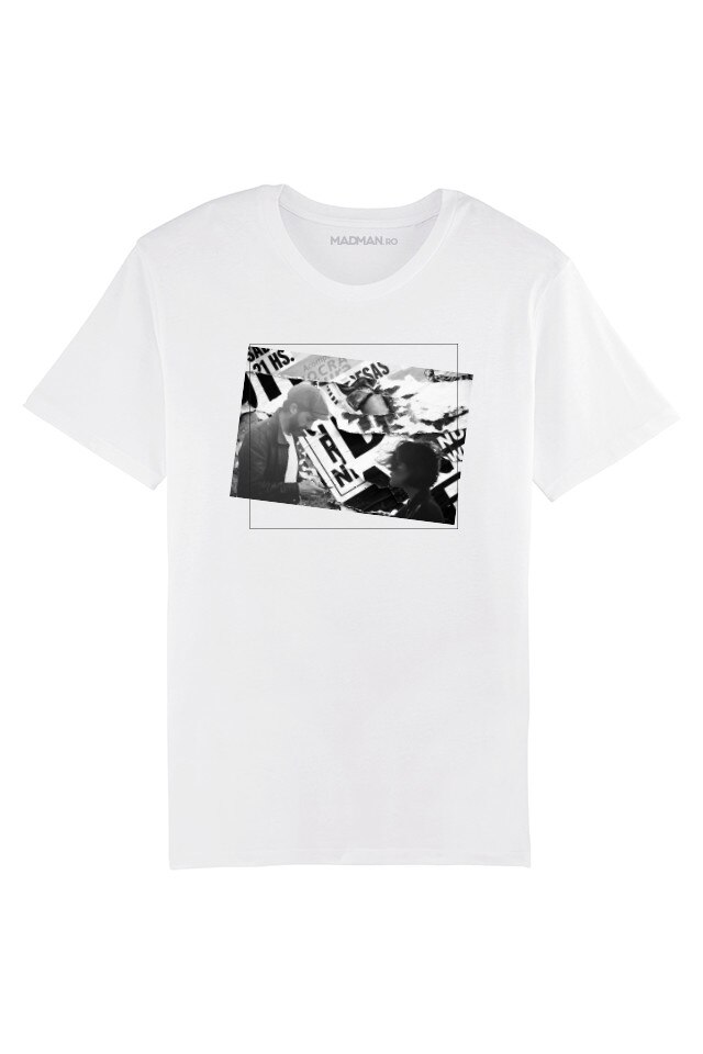 tricou zara w b collection alb