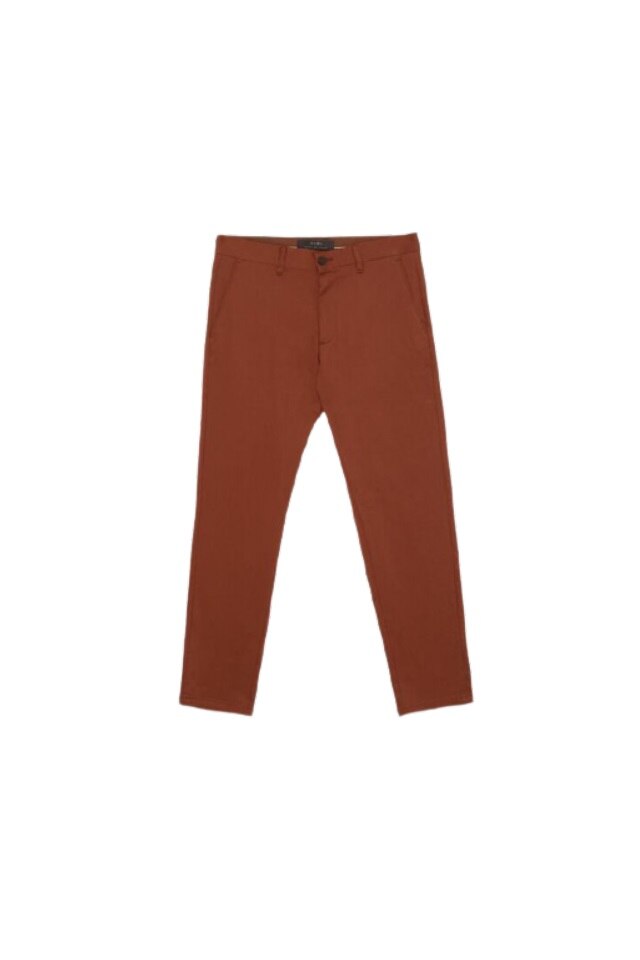 zara blue cropped studded trousers