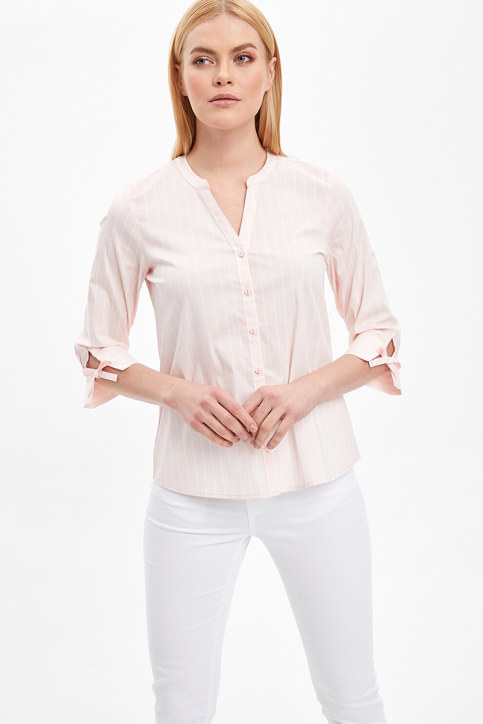 zara bluza cu perle la maneci
