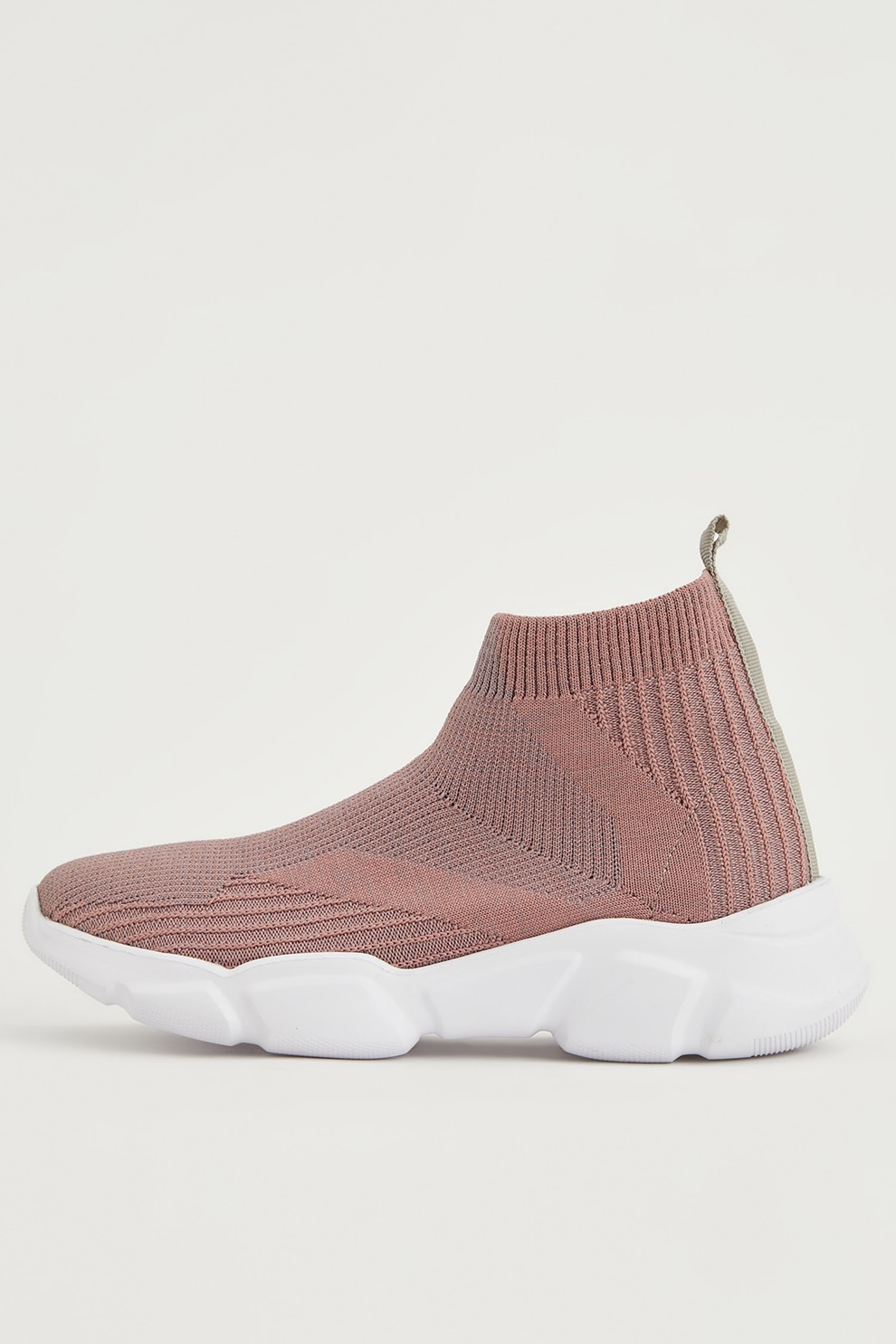 zara botine tip soseta rosu